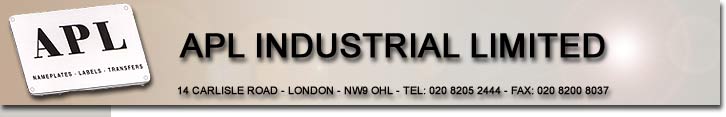 APL Industrial Ltd - Vinyl Stickers and Vinyl Signs
